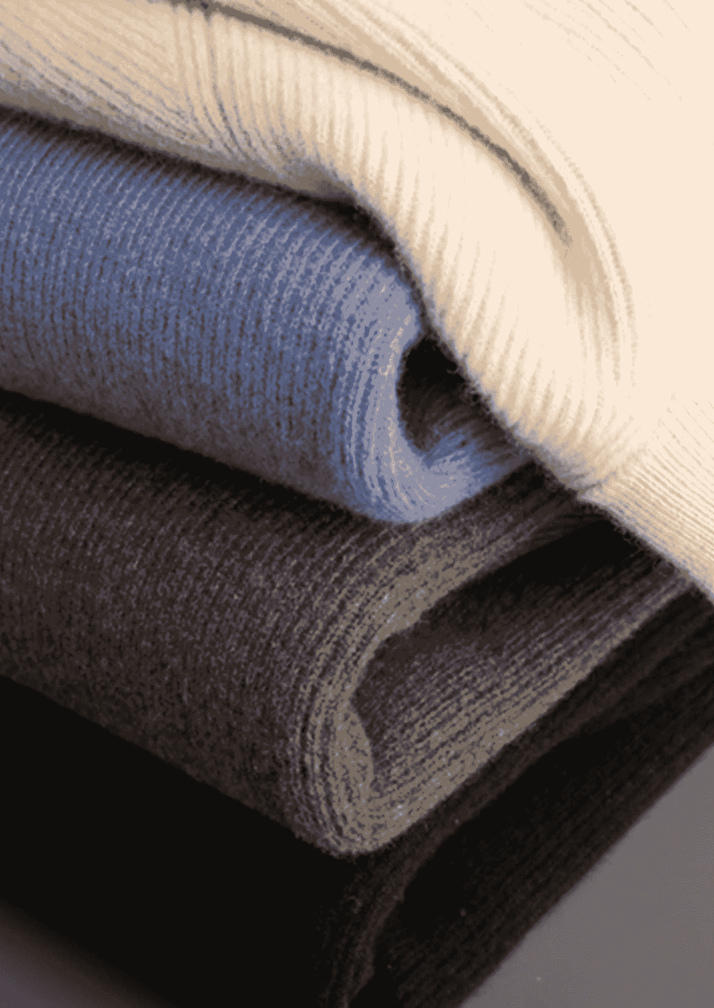 PURE EXTRA-FINE MERINO WOOL RIBBED ZIP CARDIGAN