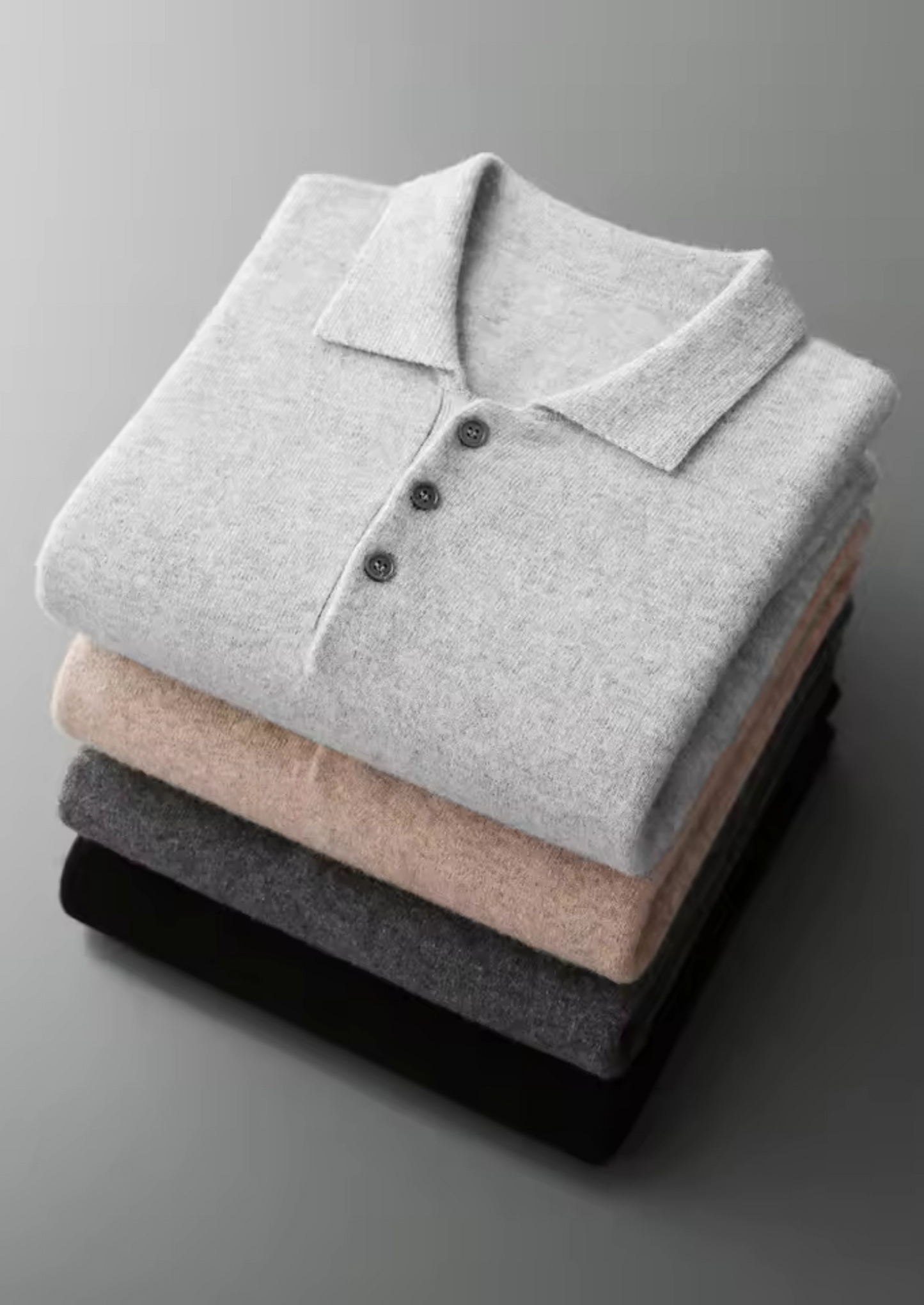 Men's Extra-Fine Merino Wool Classic Sweater Polo – Slim Fit – ASCENDARY®