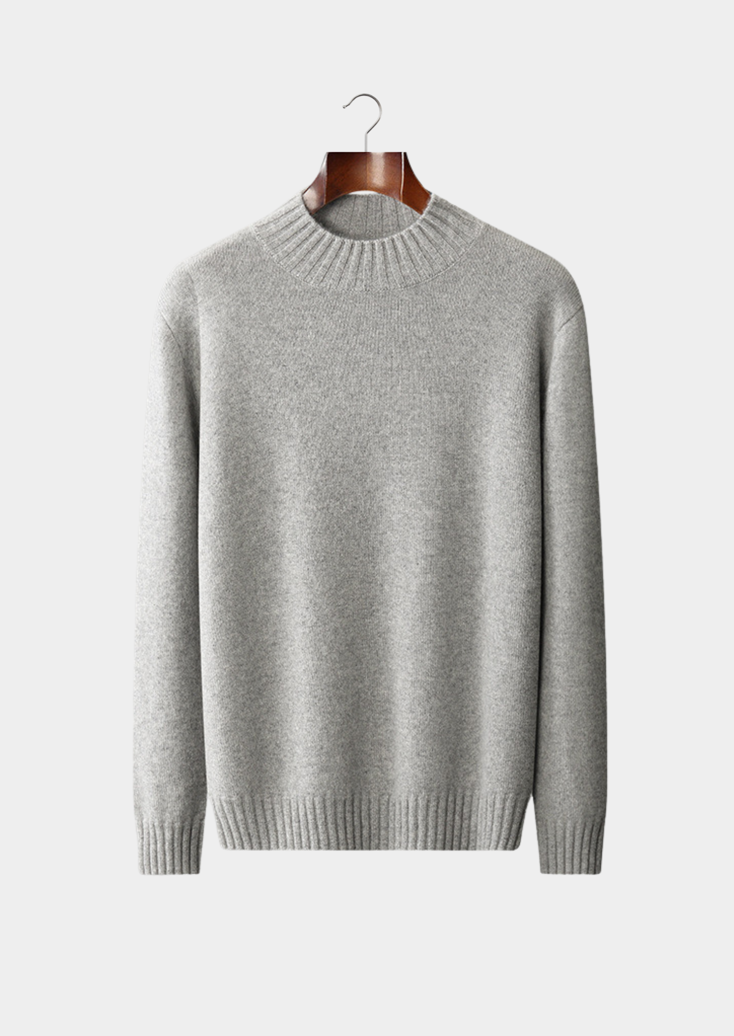 100% Cashmere Mock Neck Sweater – ASCENDARY®