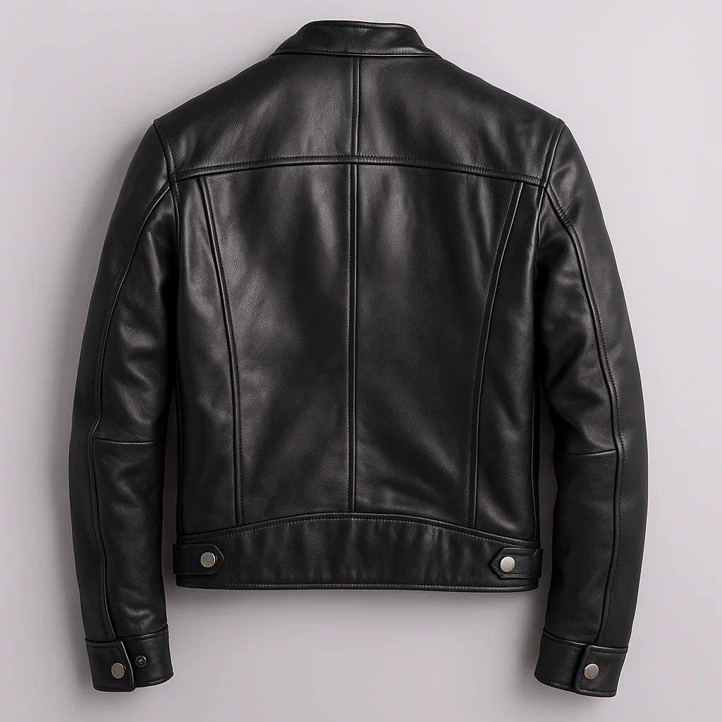Aher Ascendary Vintage Biker Leather Jacket X2
