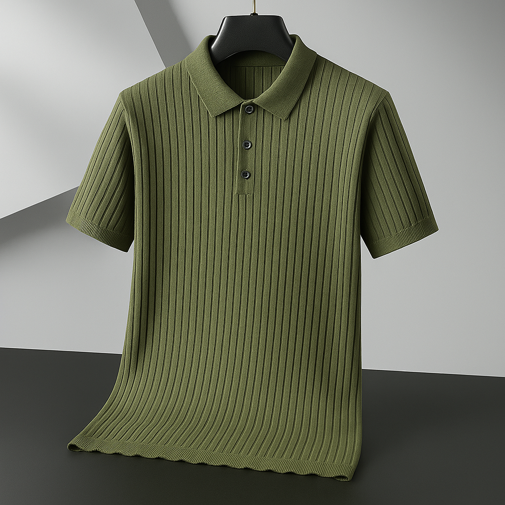 Savoni Ribbed Knit Polo
