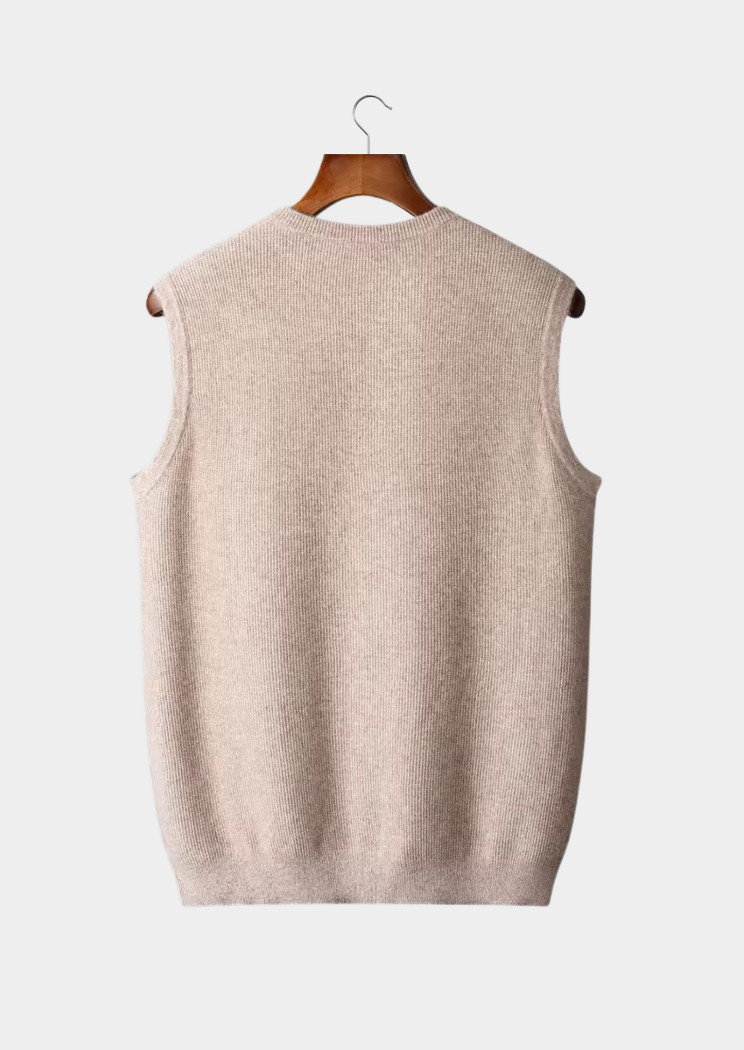 100% Cashmere Crewneck Vest – Hypoallergenic | Skin-Soft Layer | ASCENDARY®