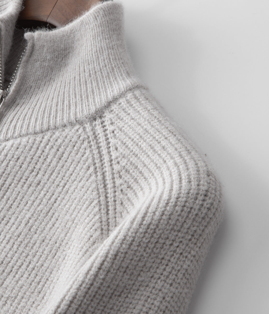 Men's Premium Wool-Blend Knitted Zip Vest – ASCENDARY®