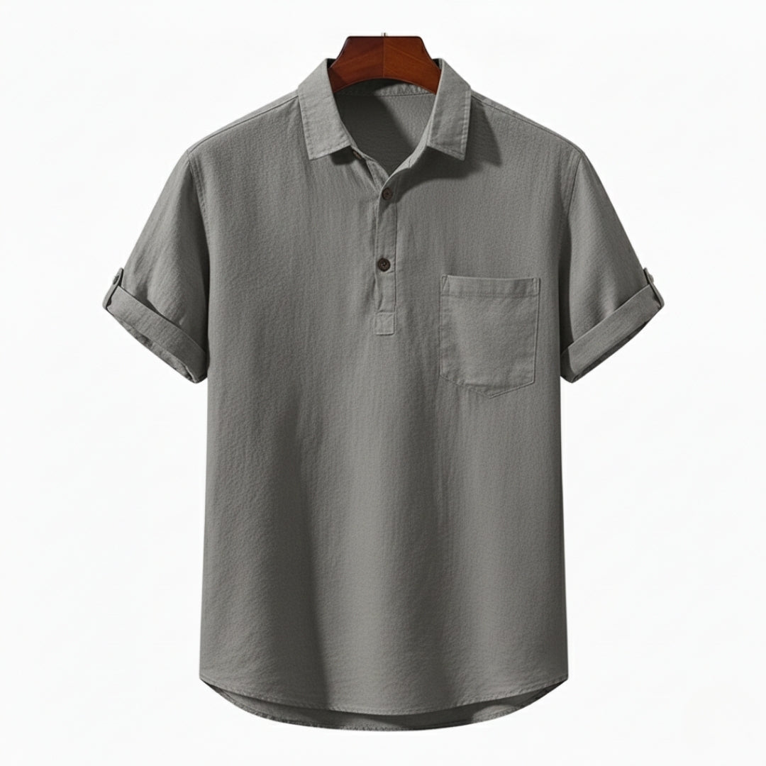Fez Linen Polo – Hypoallergenic | Breathable Natural Linen | ASCENDARY®