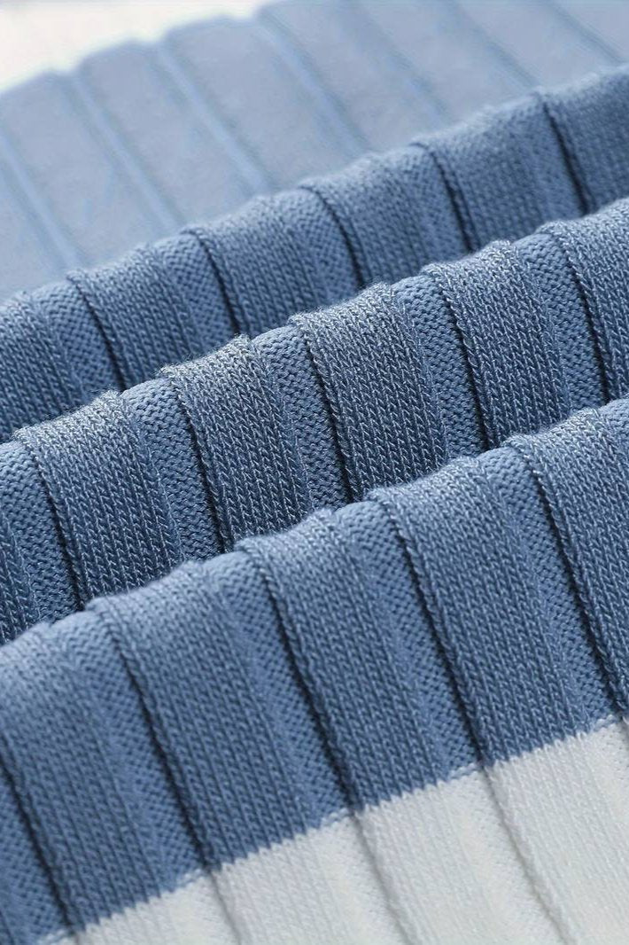 White Stripe Polo – Skin-Soft | Colour Block Style | ASCENDARY®