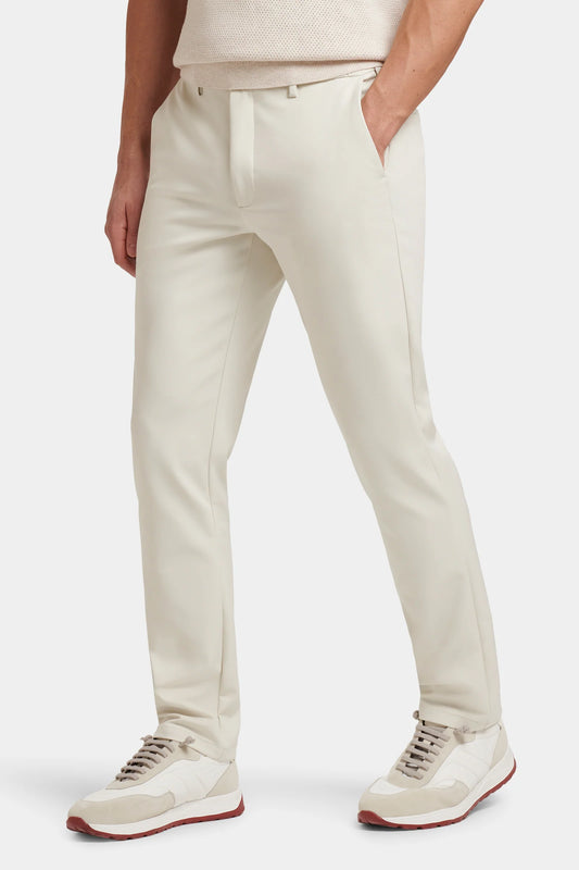 The Tech Pants – Off White | 4-Way Stretch Performance Trousers | ASCENDARY®
