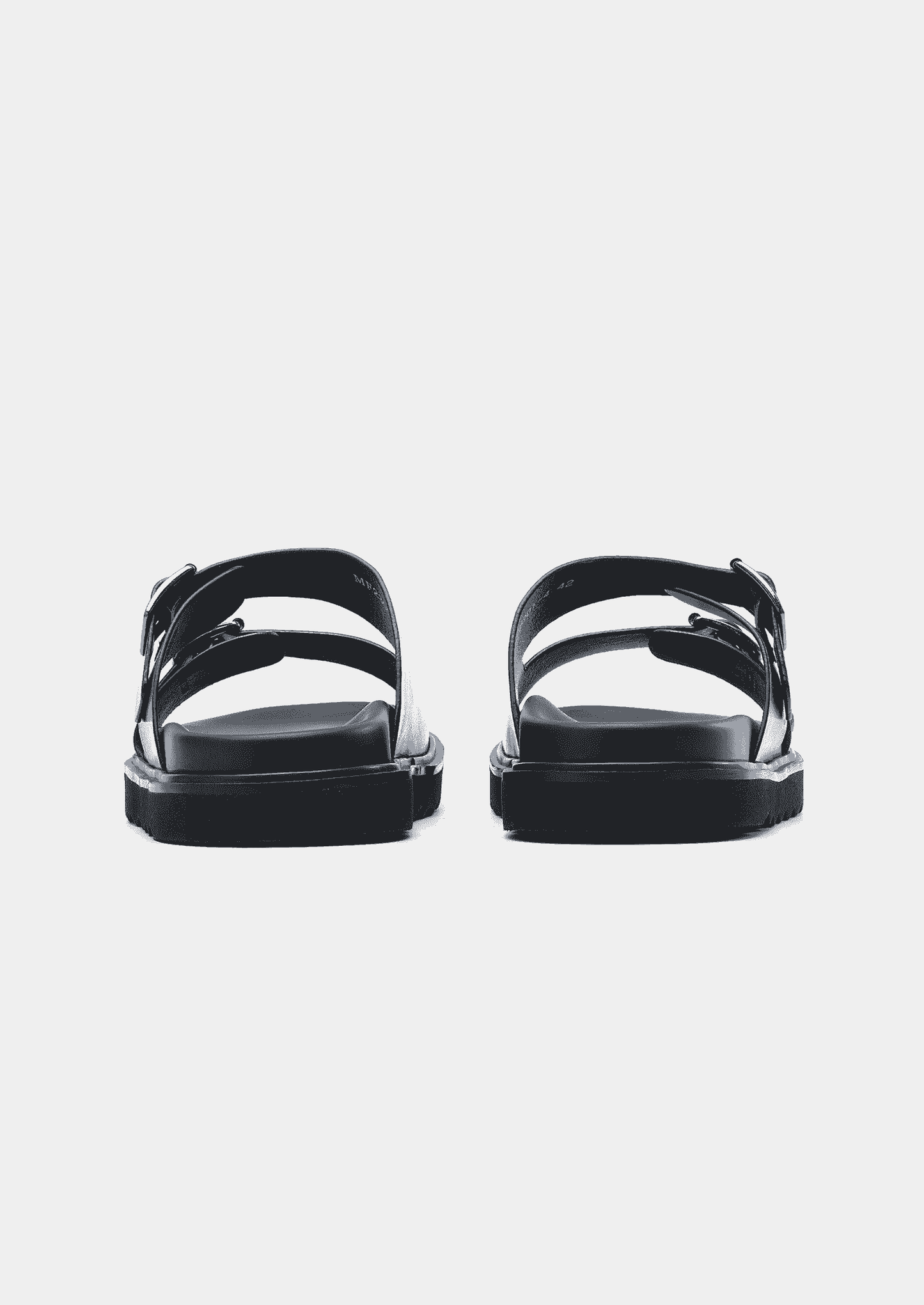 DOUBLE BUCKLE RESORT SANDAL - Black