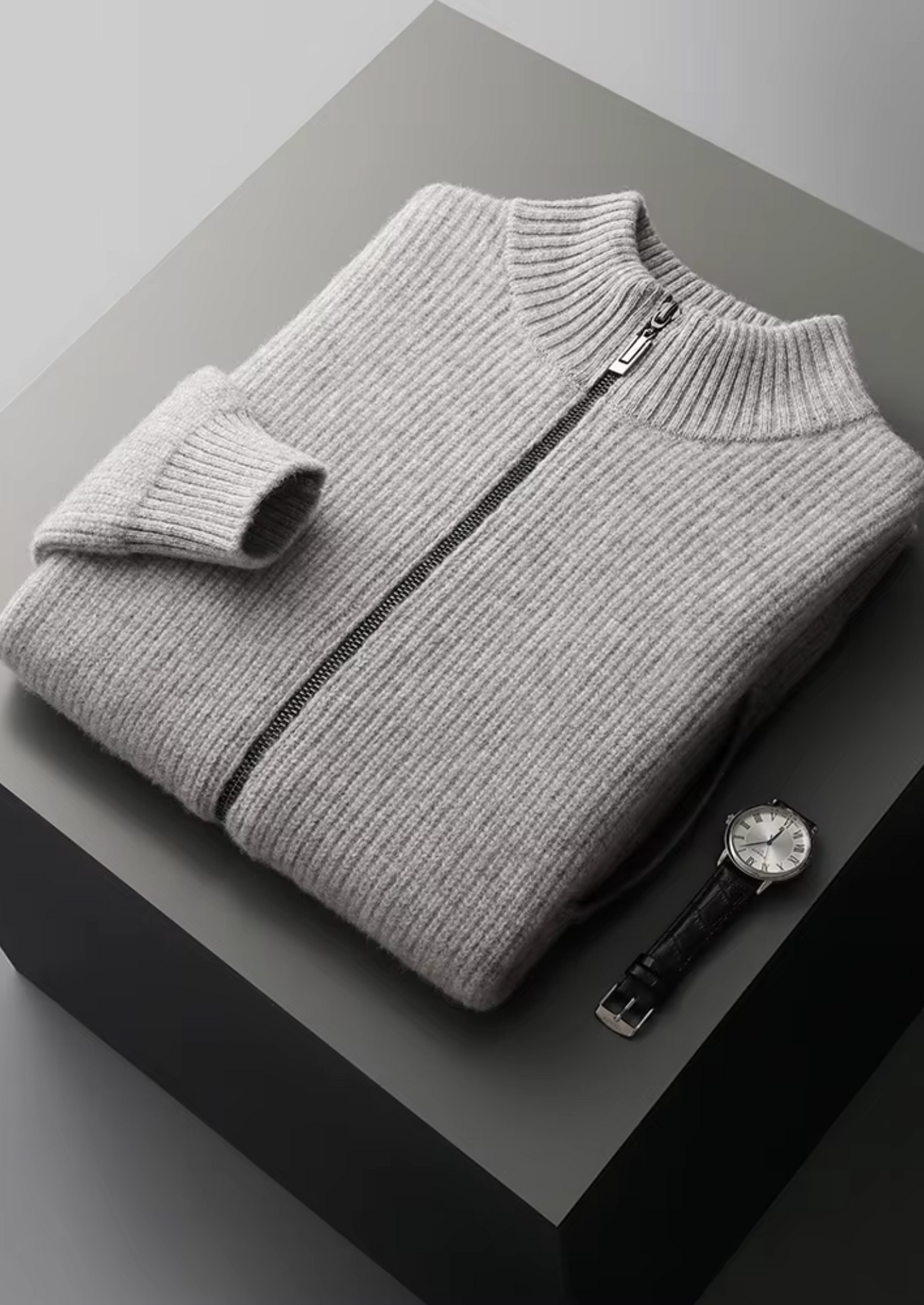Men's Extra-Fine Merino Wool Ribbed Cardigan – ASCENDARY®