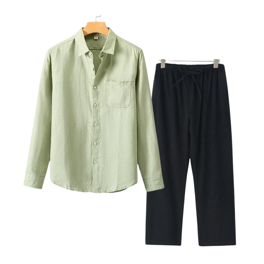 Linen Set – Full Matching Shirt & Trouser | Skin-Gentle Linen | ASCENDARY®