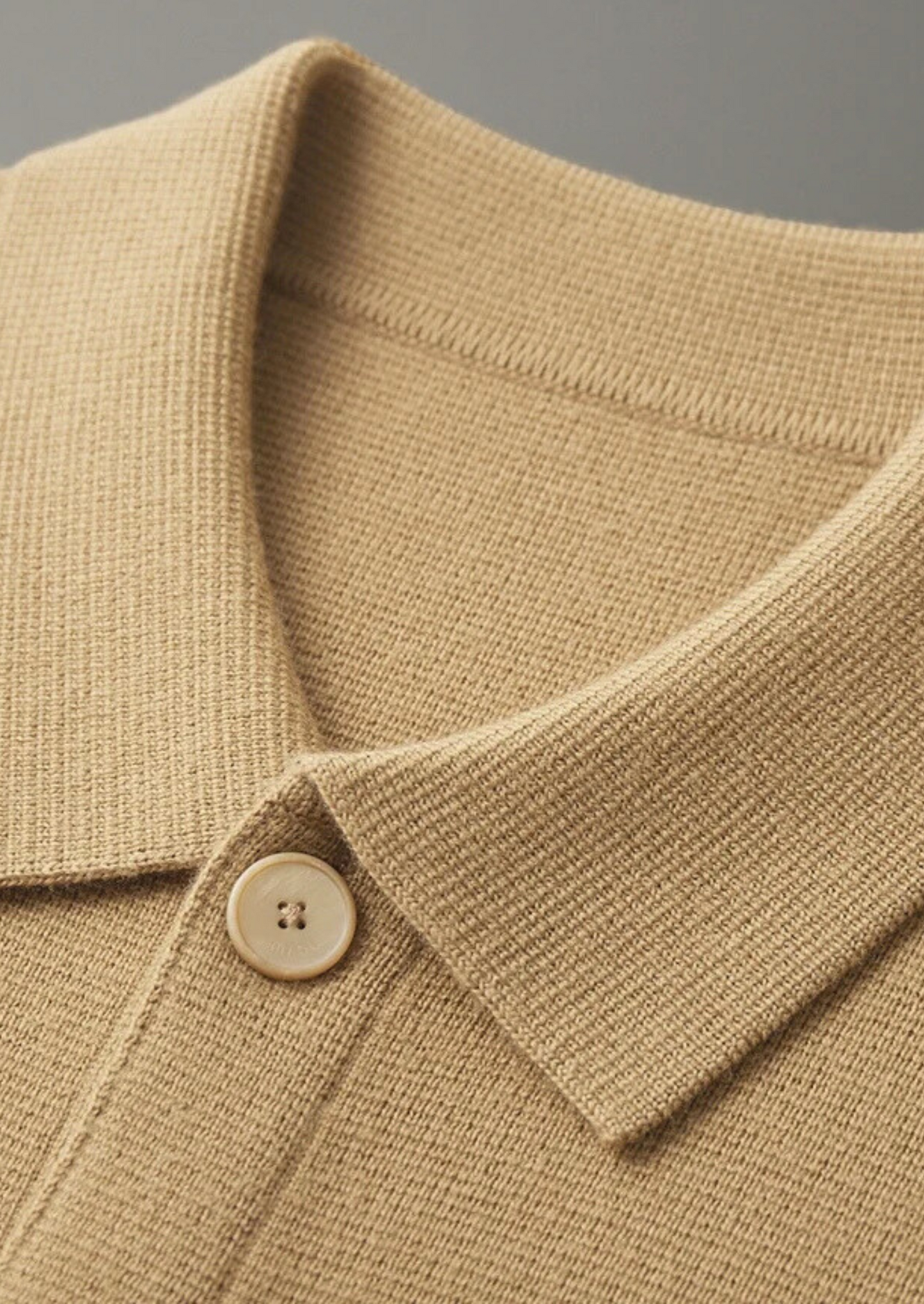 Men's Extra-Fine Merino Wool Button Overshirt – Honey Mustard – ASCENDARY®