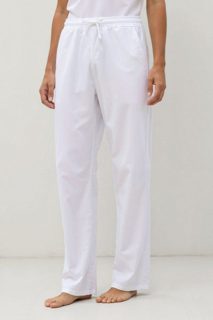 Cotton & Linen Drawstring Pants – Hypoallergenic | Skin-Gentle | ASCENDARY®