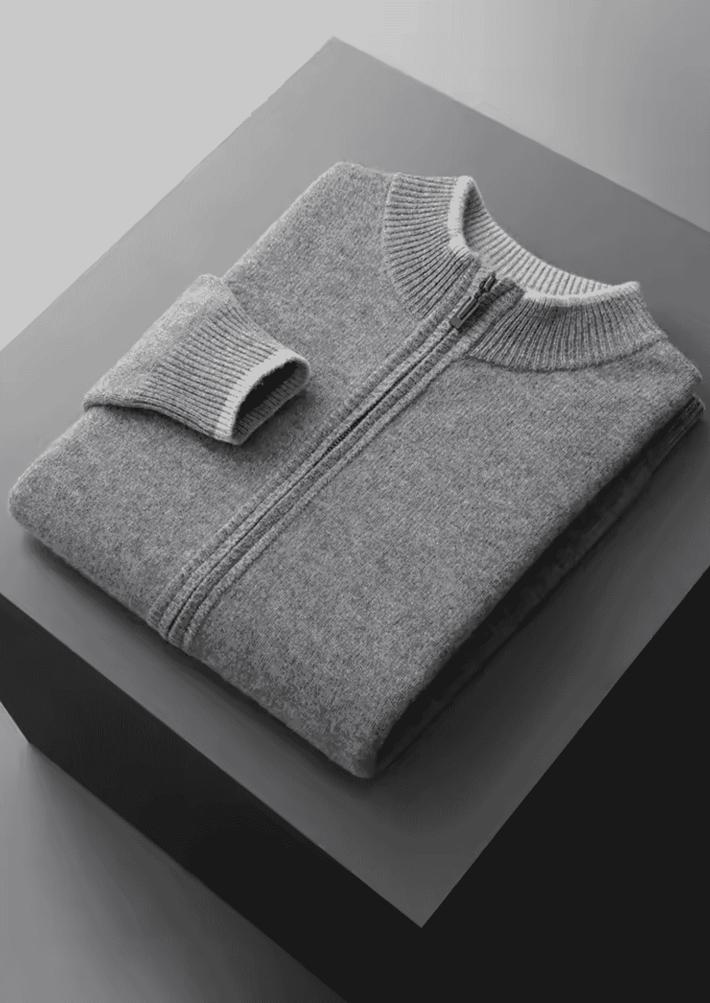 PURE EXTRA-FINE MERINO WOOL TWO TONE SET