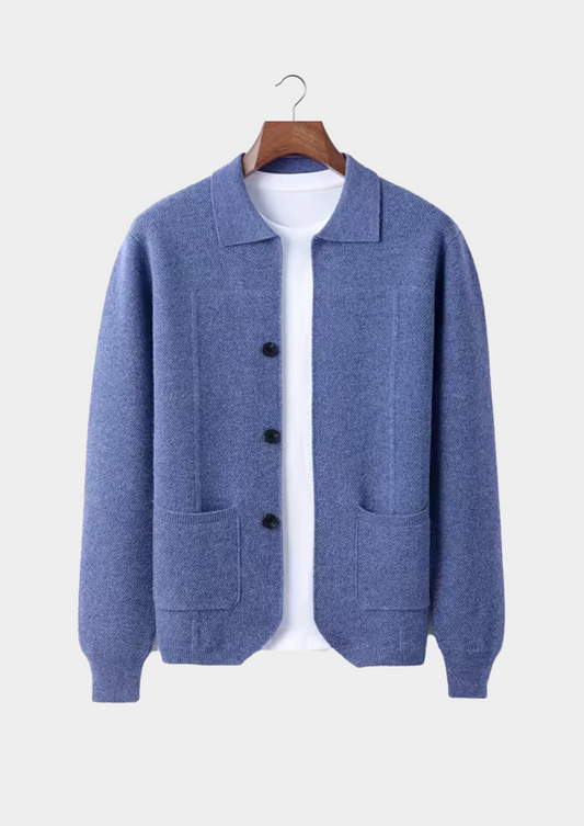 100% Cashmere Button Overshirt – Luxury Knitwear | ASCENDARY®