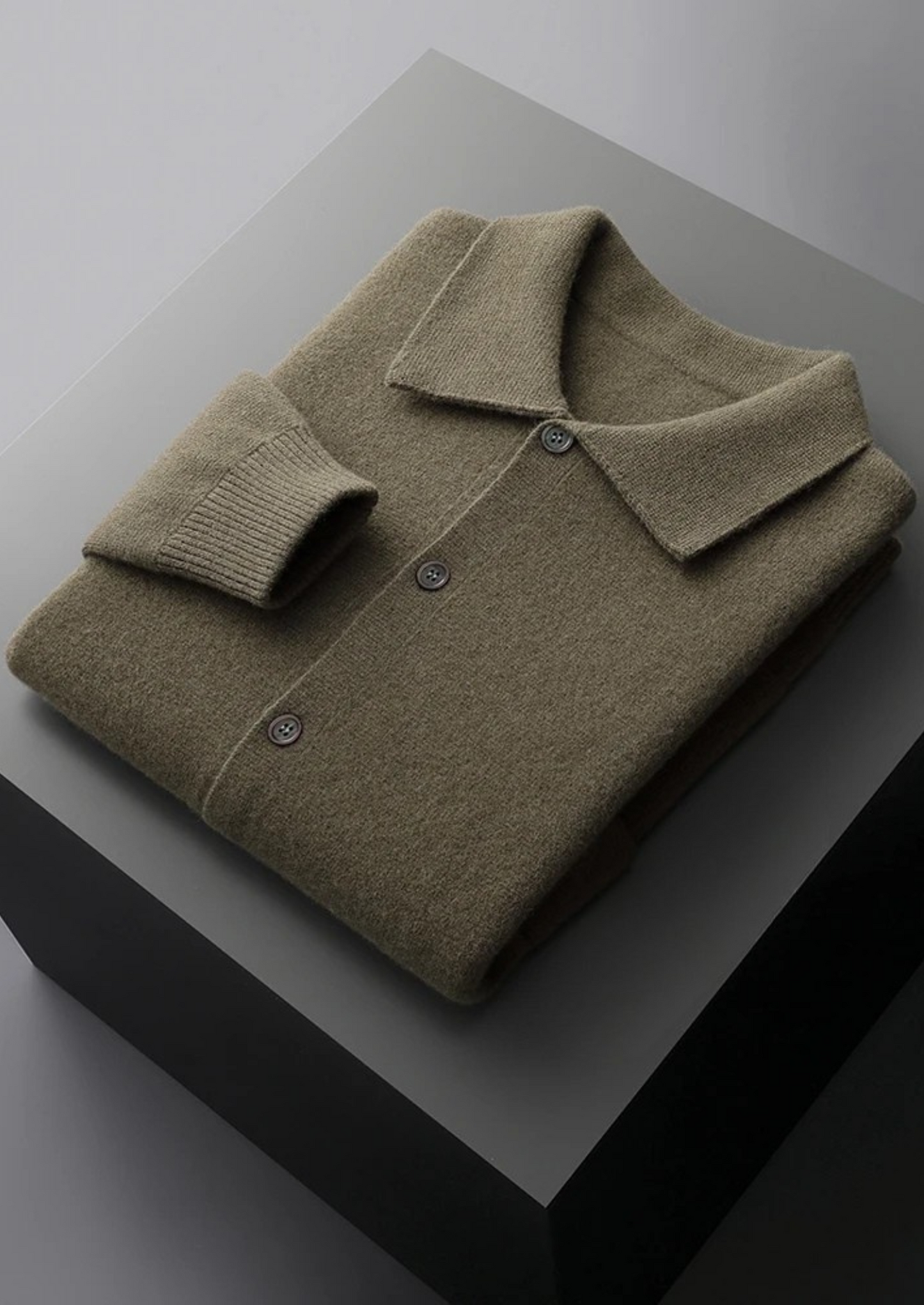 Men's Extra-Fine Merino Wool Button Overshirt – Honey Mustard – ASCENDARY®