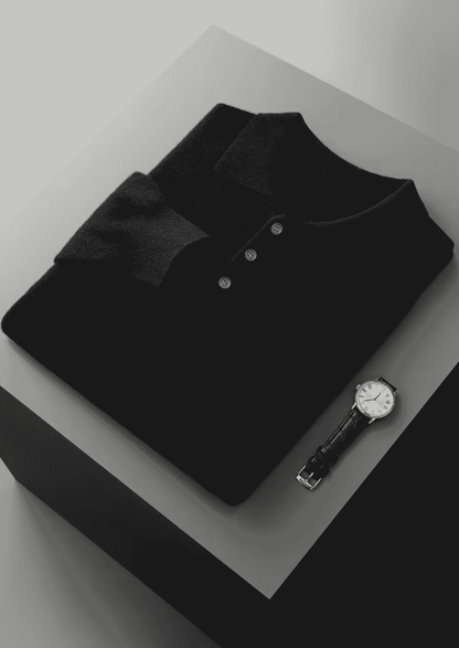 Men's Extra-Fine Merino Wool Classic Sweater Polo – Slim Fit – ASCENDARY®
