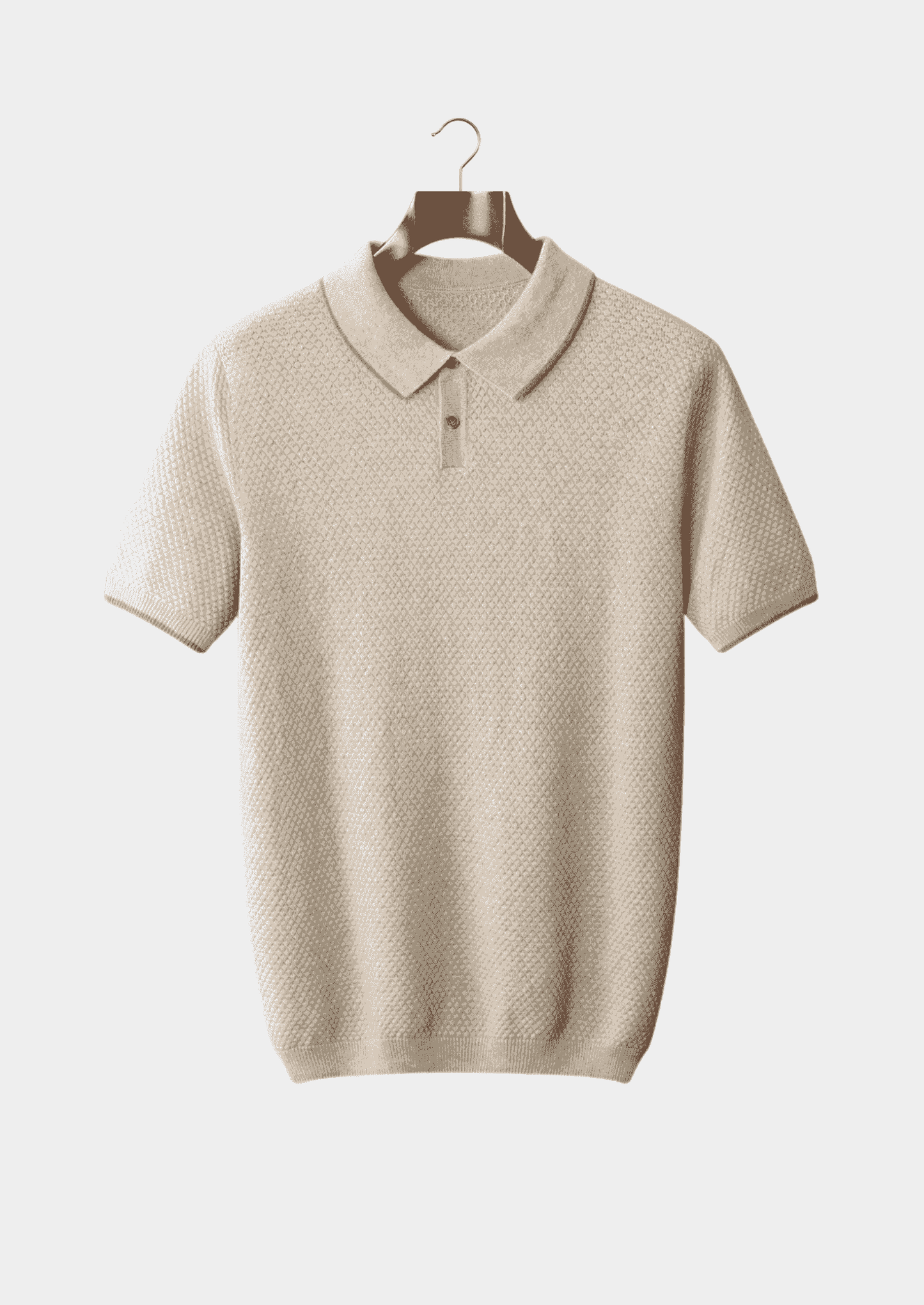 Men's 100% Cashmere Two-Tone Polo Shirt – Luxury Knitwear – ASCENDARY®