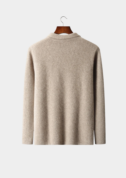 Men's 100% Cashmere Zip-Through Cardigan – Luxury Knitwear – ASCENDARY®