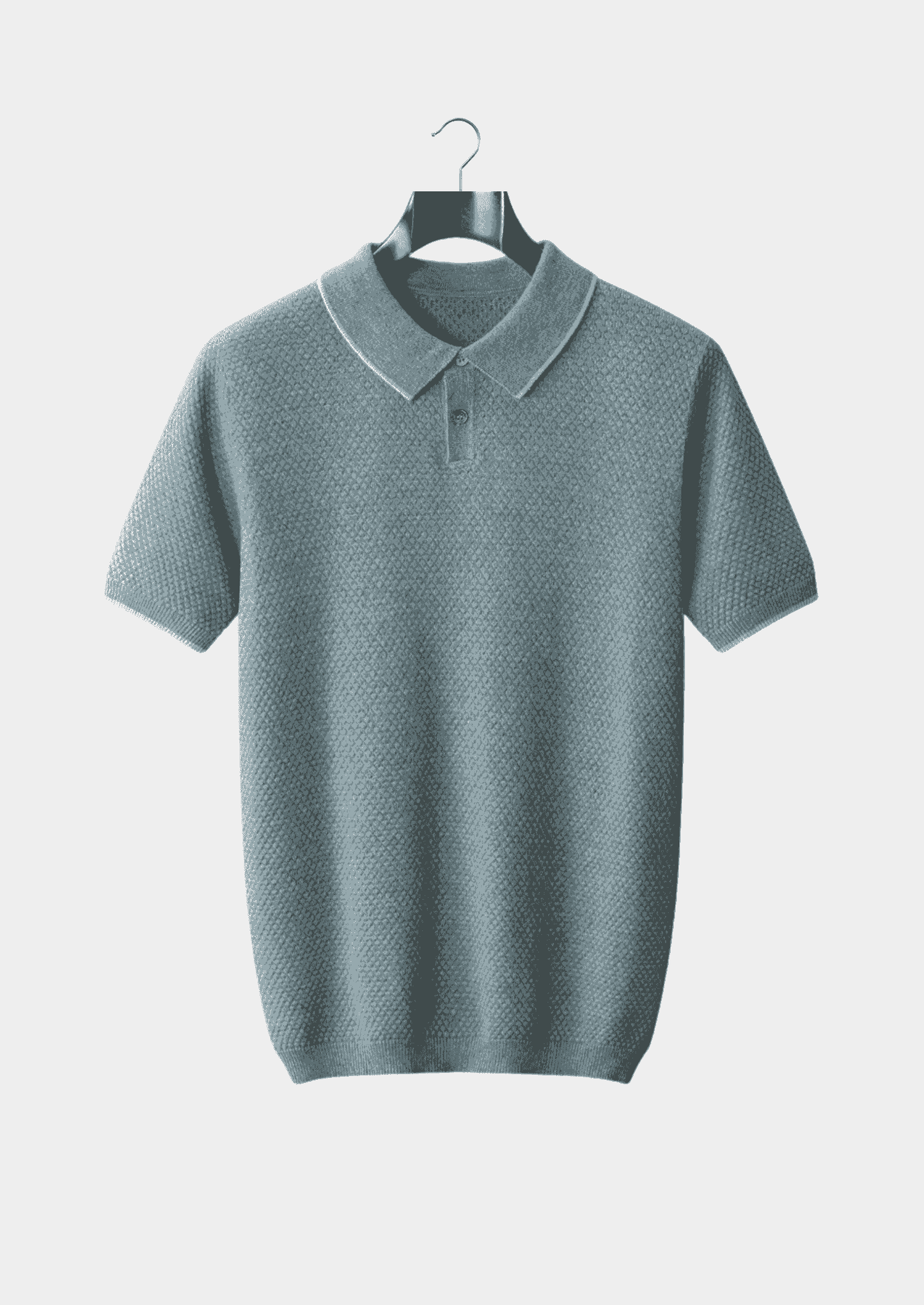 Men's 100% Cashmere Two-Tone Polo Shirt – Luxury Knitwear – ASCENDARY®
