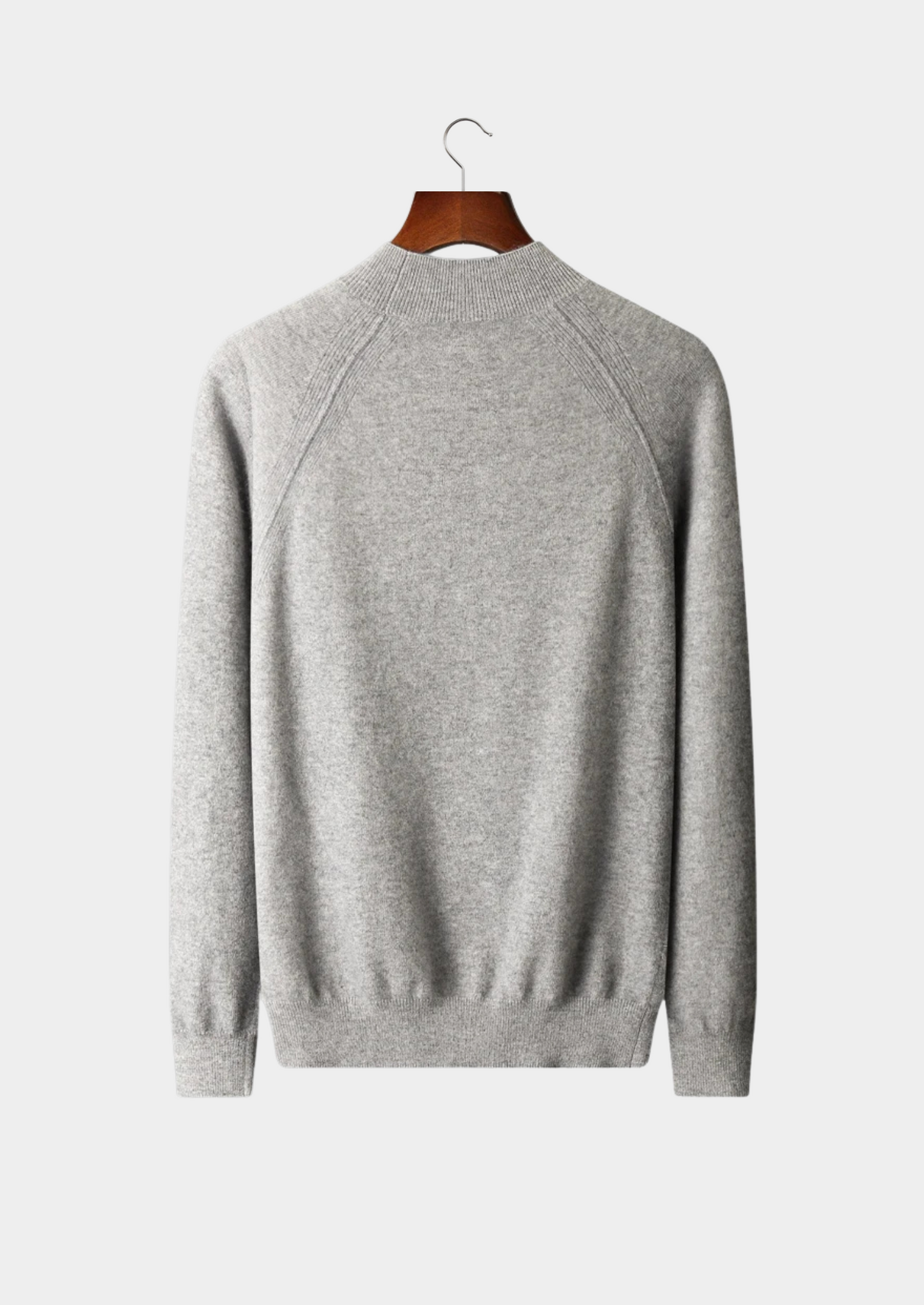 Men's Extra-Fine Merino Wool Raglan Mock Neck Sweater – ASCENDARY®