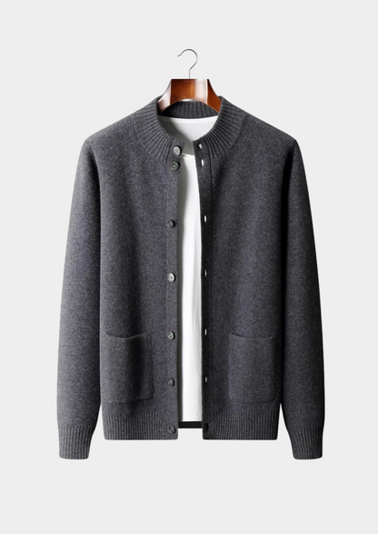 PREMIUM CASHMERE BUTTON CARDIGAN