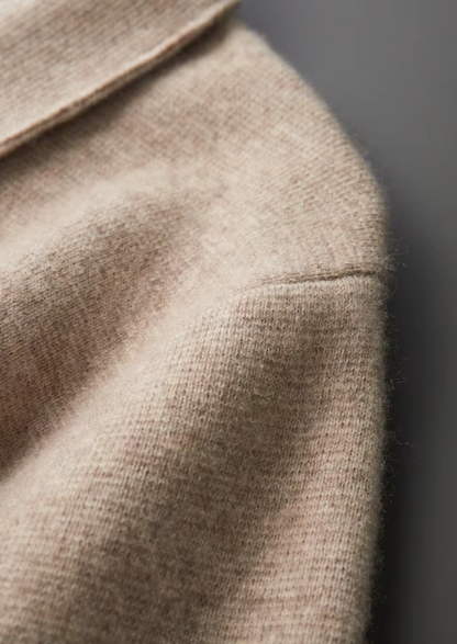 Men's Extra-Fine Merino Wool Zip Polo Cardigan – ASCENDARY®