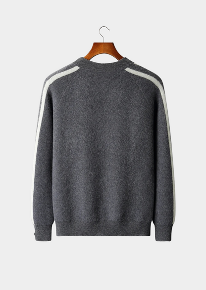 Men's Extra-Fine Merino Wool Striped Cardigan – ASCENDARY®