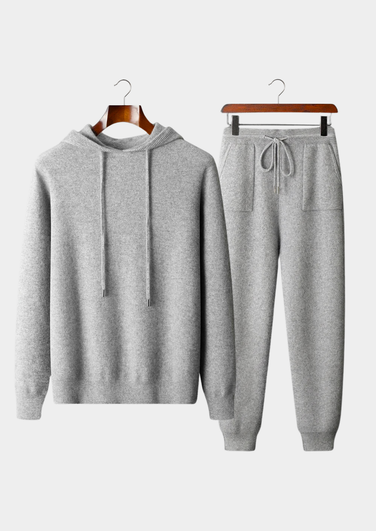 Men's 100% Cashmere Leisure Set – Zip Cardigan & Joggers – ASCENDARY®