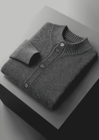 PREMIUM CASHMERE BUTTON CARDIGAN