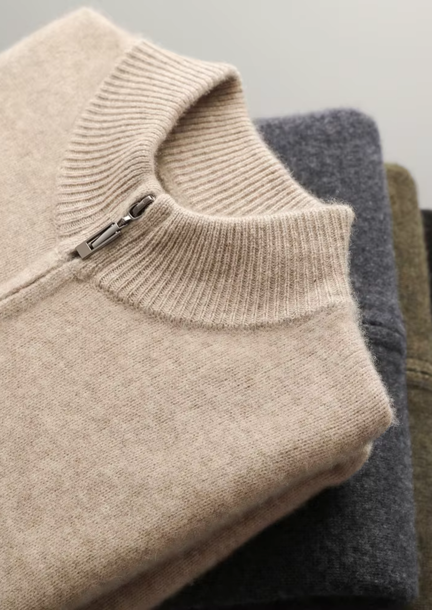 Men's Extra-Fine Merino Wool Zip-Through Cardigan – ASCENDARY®