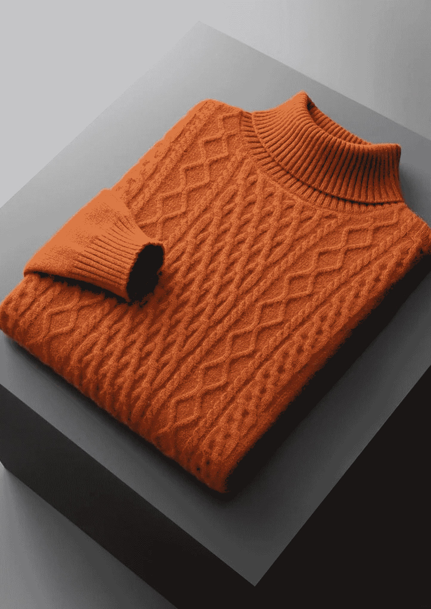 Men's Extra-Fine Merino Wool Heavyweight Rollneck – Winter Knitwear – ASCENDARY®