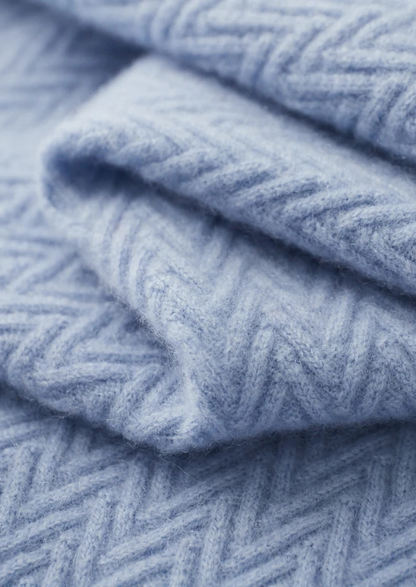 Men's 100% Cashmere Zigzag Button Sweater – Luxury Knitwear – ASCENDARY®