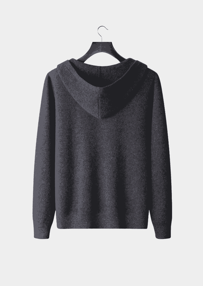 Men's 100% Cashmere Zip-Up Hoodie – Luxury Knitwear – ASCENDARY®
