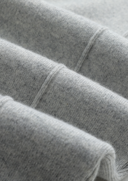 PURE EXTRA-FINE MERINO WOOL LUZZO SET - LIGHT GRAY