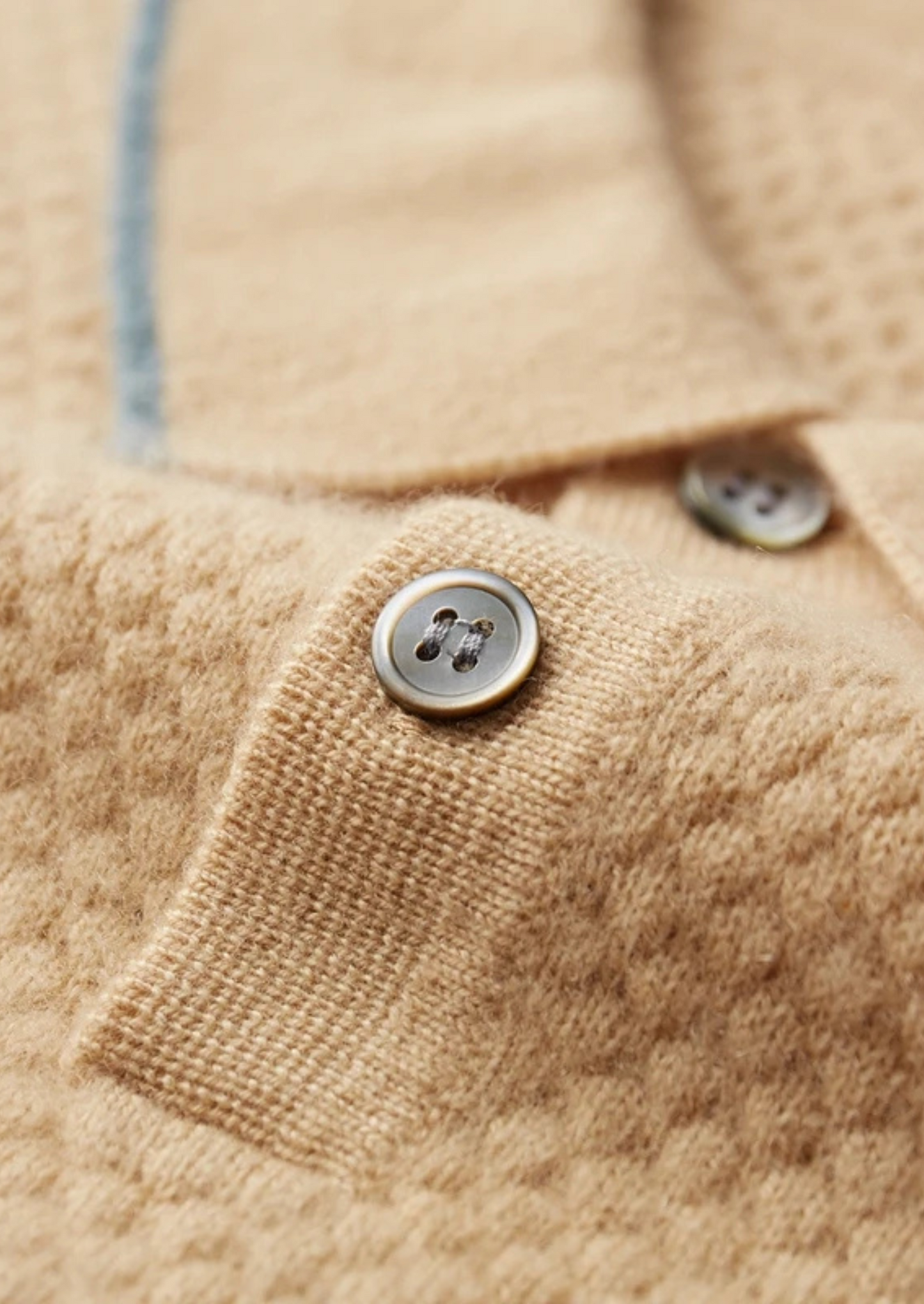 Men's 100% Cashmere Two-Tone Polo Shirt – Luxury Knitwear – ASCENDARY®