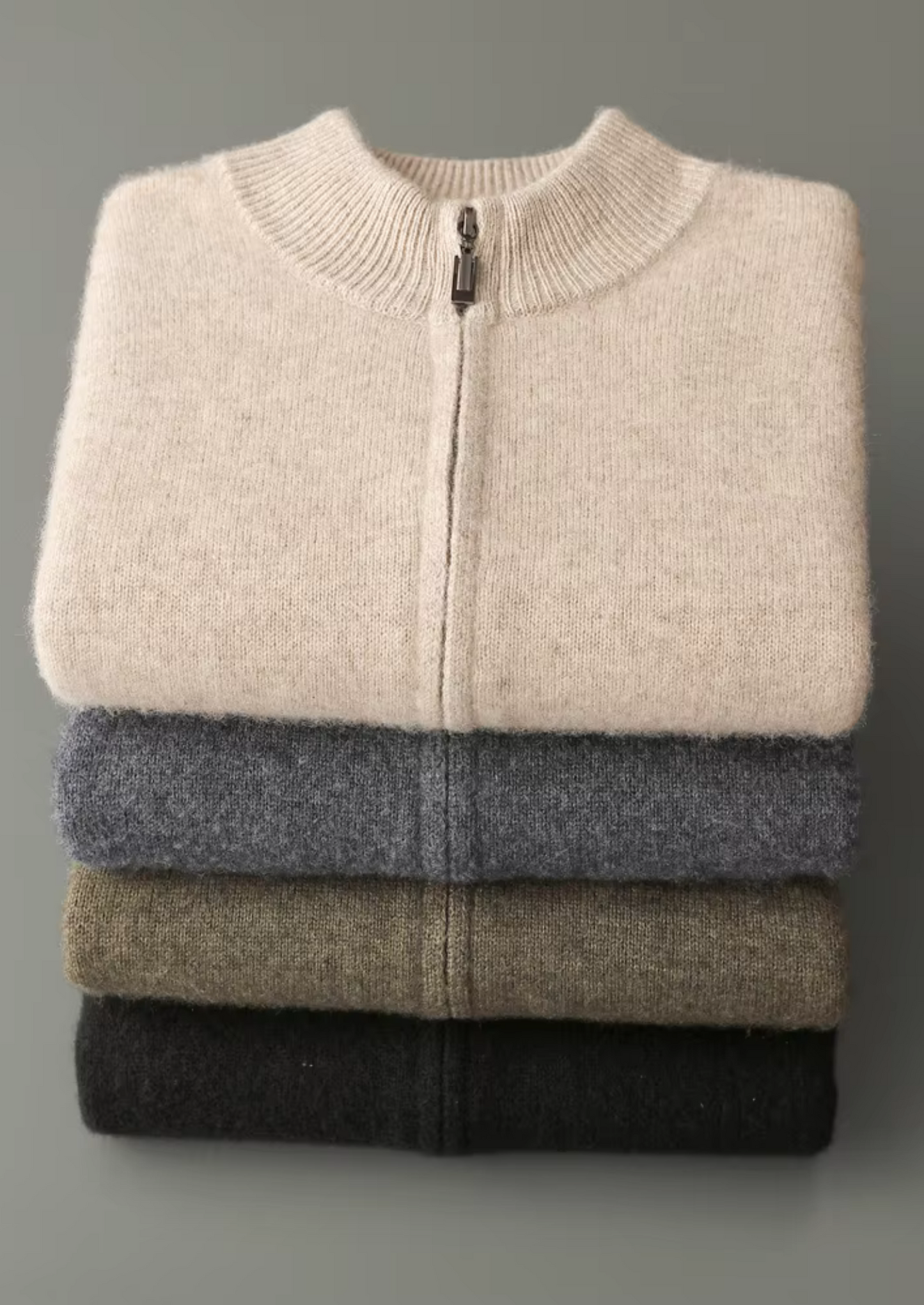 Men's Extra-Fine Merino Wool Zip-Through Cardigan – ASCENDARY®