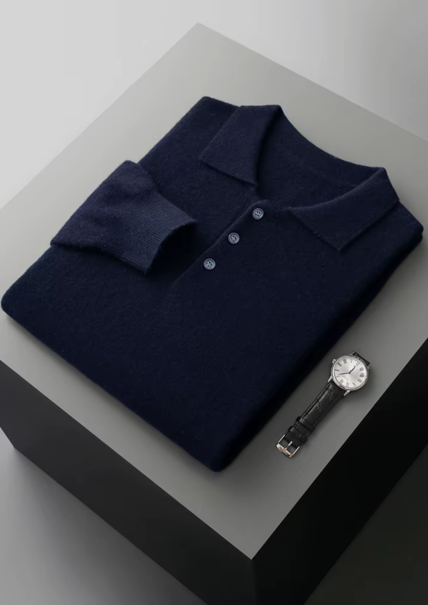 Men's Extra-Fine Merino Wool Classic Sweater Polo – Slim Fit – ASCENDARY®
