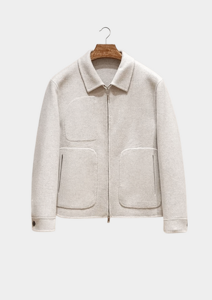 SANTONI COTTON BOMBER JACKET