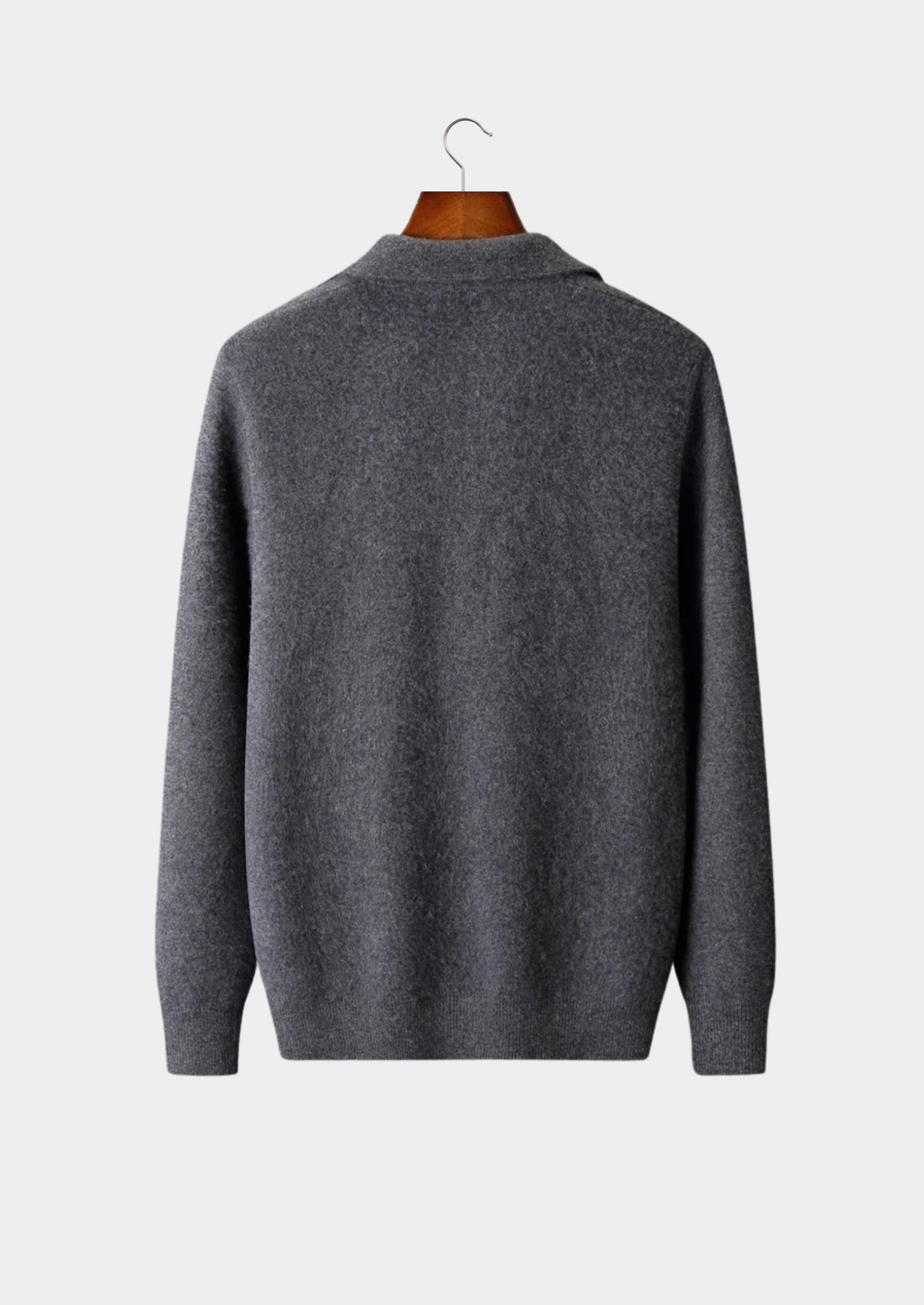 Men's 100% Cashmere Zip Polo Cardigan – Luxury Knitwear – ASCENDARY®
