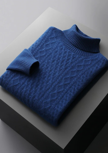Men's Extra-Fine Merino Wool Heavyweight Rollneck – Winter Knitwear – ASCENDARY®