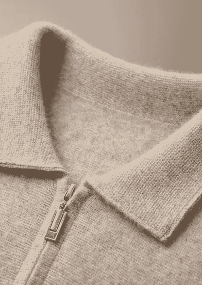 Men's 100% Cashmere Zip-Through Cardigan – Luxury Knitwear – ASCENDARY®