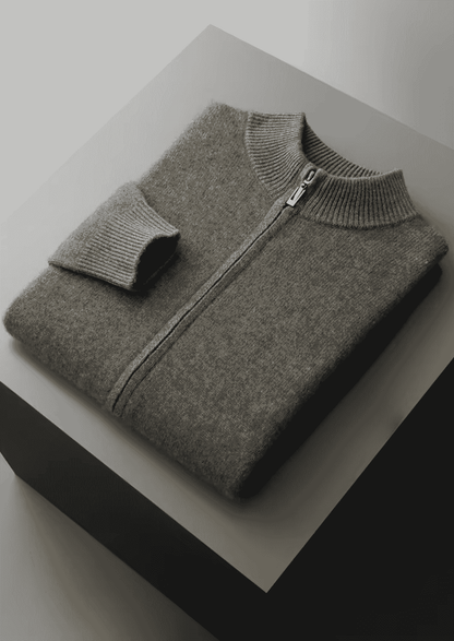 Men's Extra-Fine Merino Wool Zip-Through Cardigan – ASCENDARY®