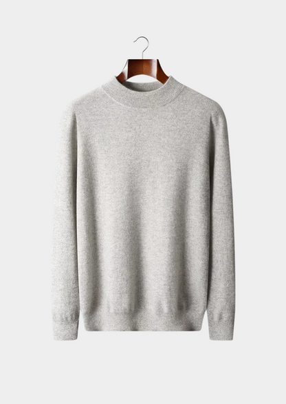 Men's Extra-Fine Merino Wool Classic Mock Neck Sweater – ASCENDARY®