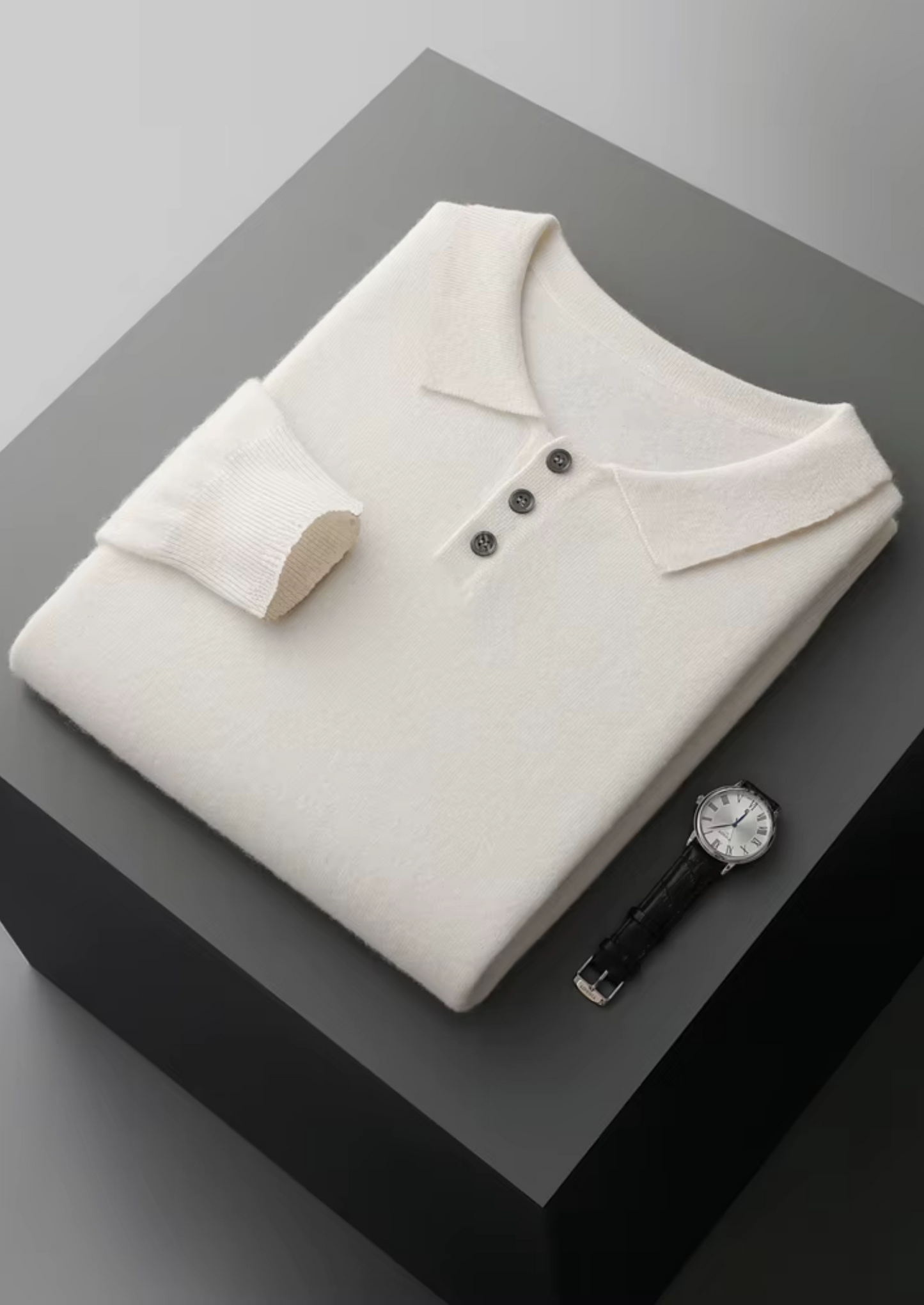 Men's Extra-Fine Merino Wool Classic Sweater Polo – Slim Fit – ASCENDARY®