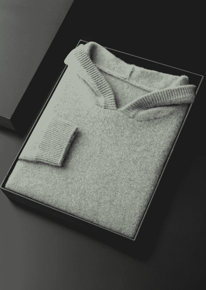 Men's 100% Cashmere Leisure Hoodie – Luxury Knitwear – ASCENDARY®