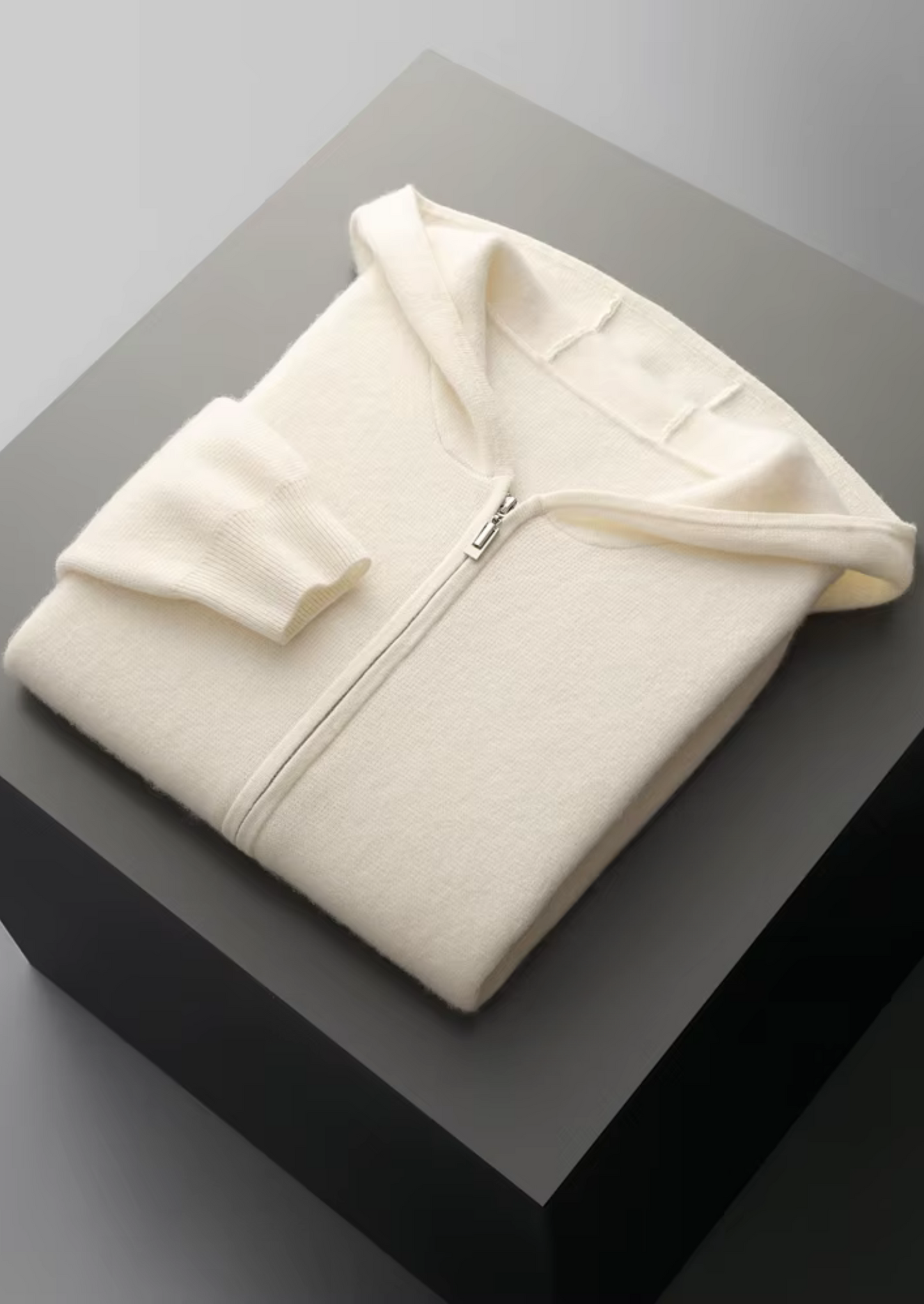 Men's Extra-Fine Merino Wool Zip-Up Hoodie – Slim Fit – ASCENDARY®