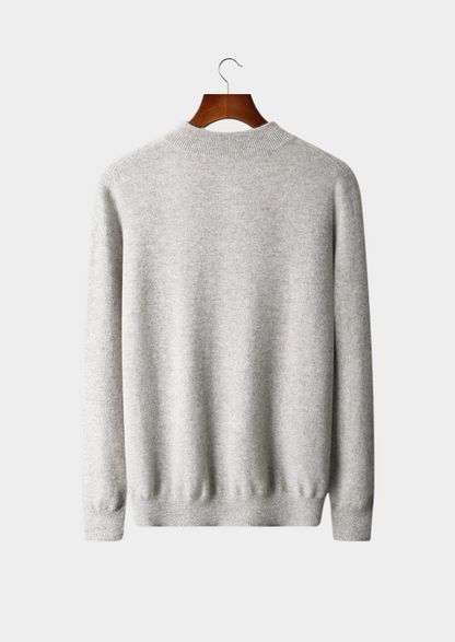 Men's Extra-Fine Merino Wool Classic Mock Neck Sweater – ASCENDARY®