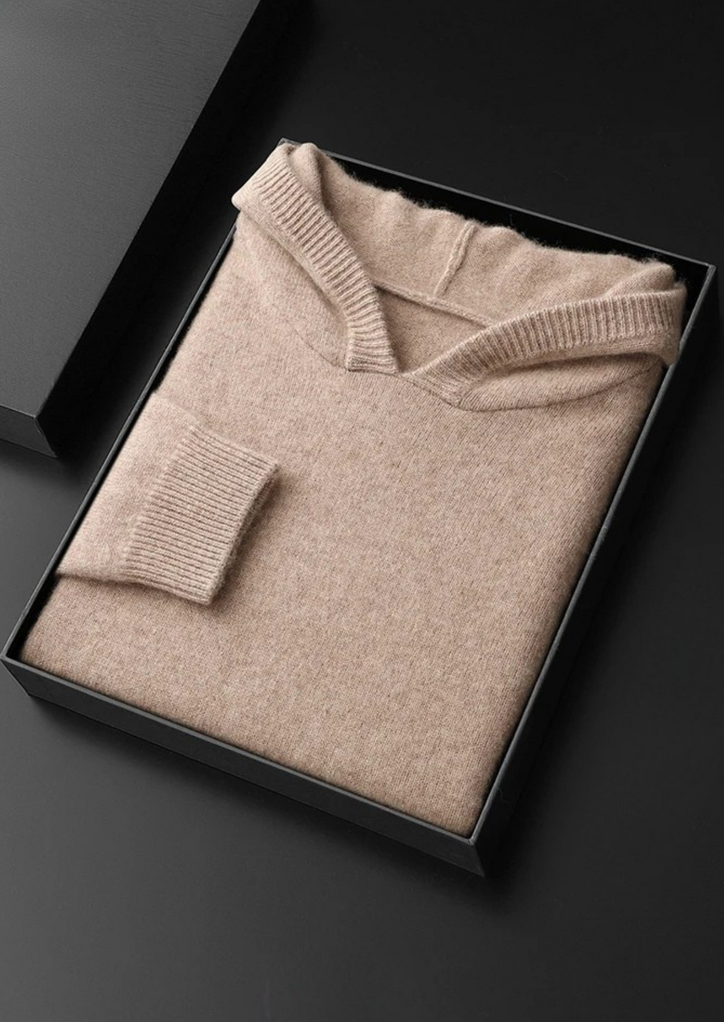 Men's 100% Cashmere Leisure Hoodie – Luxury Knitwear – ASCENDARY®