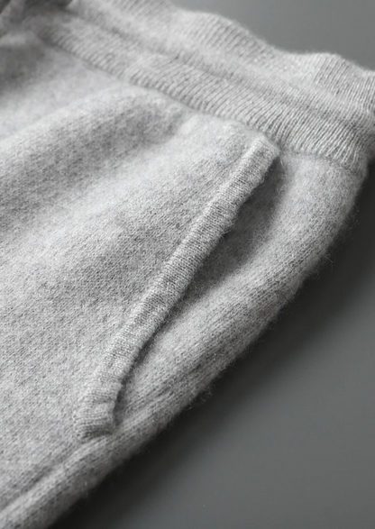 Men's 100% Cashmere Leisure Set – Zip Cardigan & Joggers – ASCENDARY®