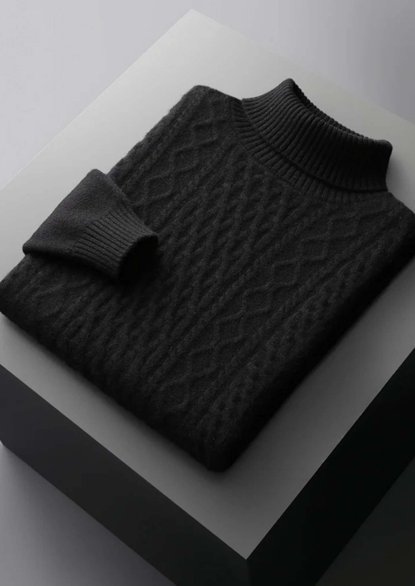 Men's Extra-Fine Merino Wool Heavyweight Rollneck – Winter Knitwear – ASCENDARY®