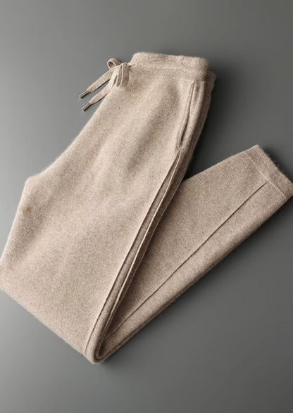 Men's 100% Cashmere Slim-Fit Trousers – Luxury Loungewear – ASCENDARY®